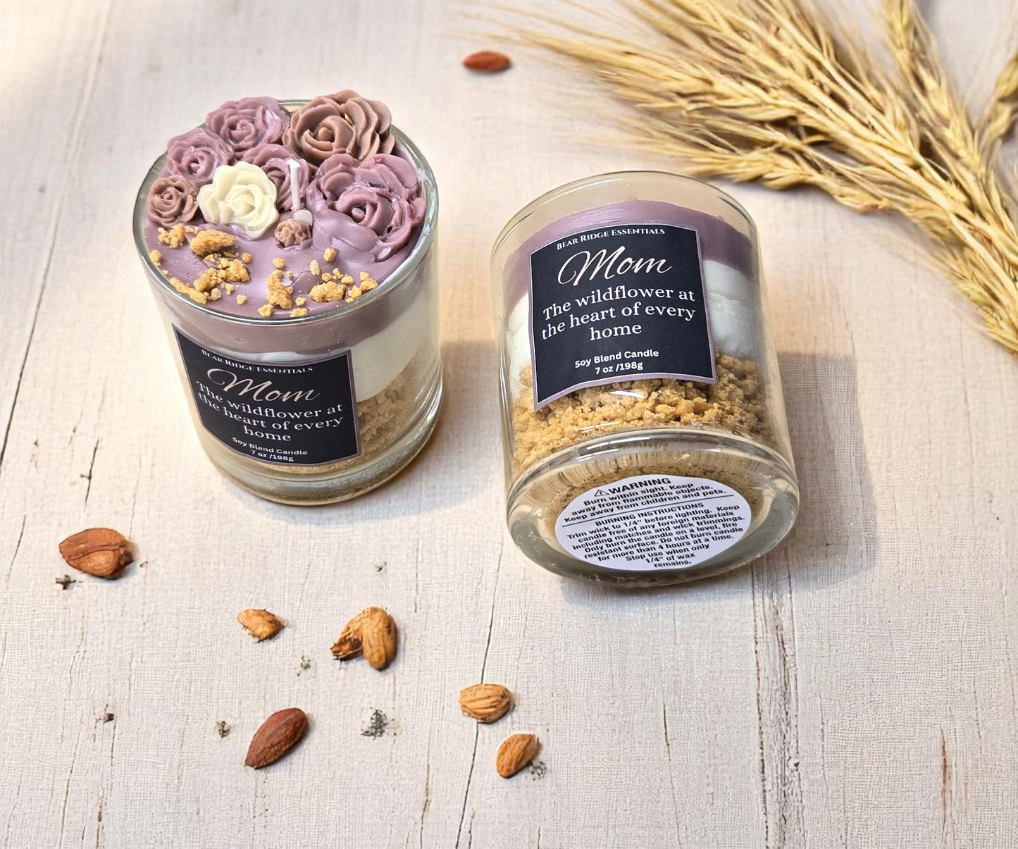 Mom- Wildflower Creme Cake- Soy Blend Candles- Limited Edition