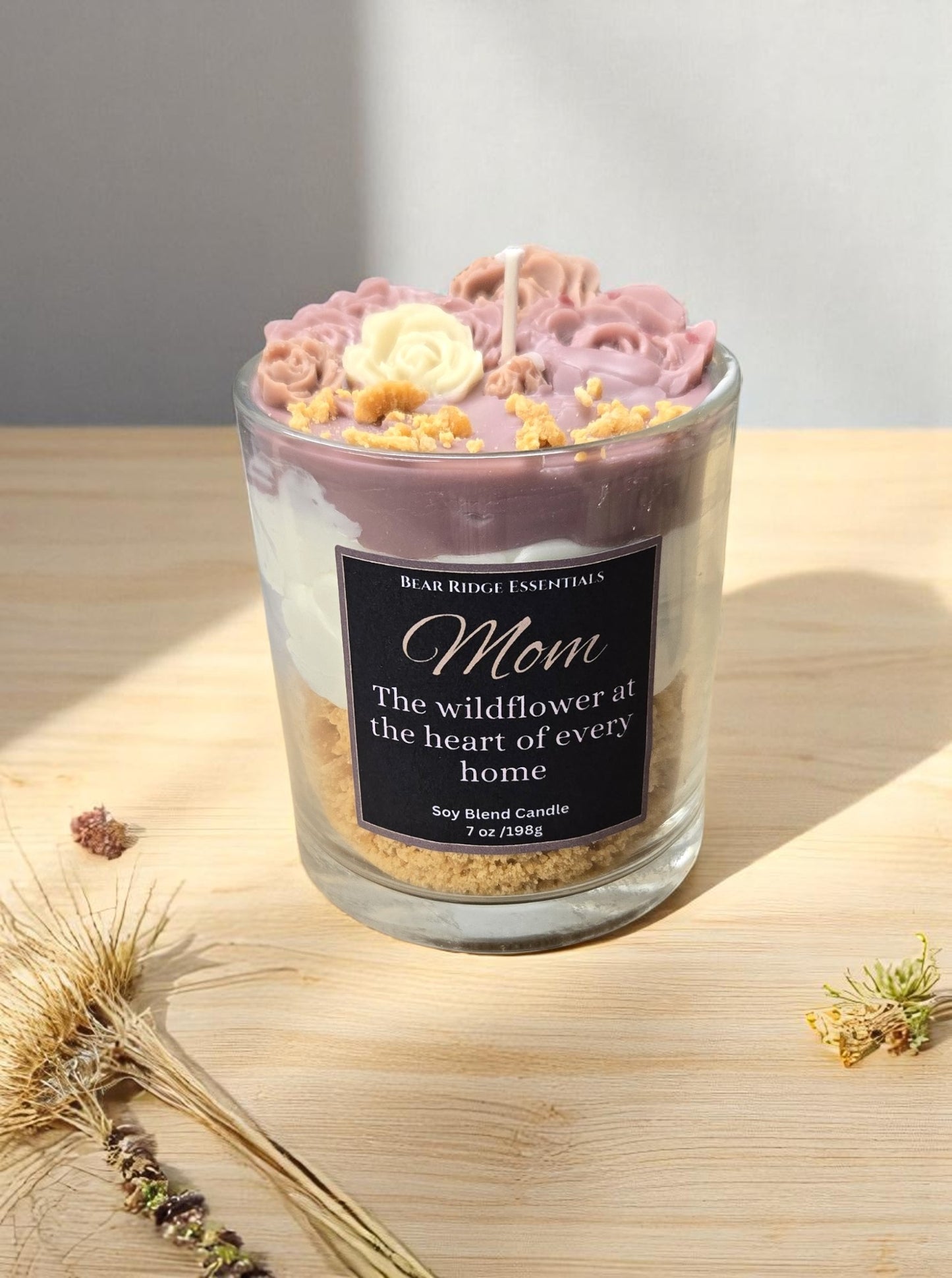 Mom- Wildflower Creme Cake- Soy Blend Candles- Limited Edition