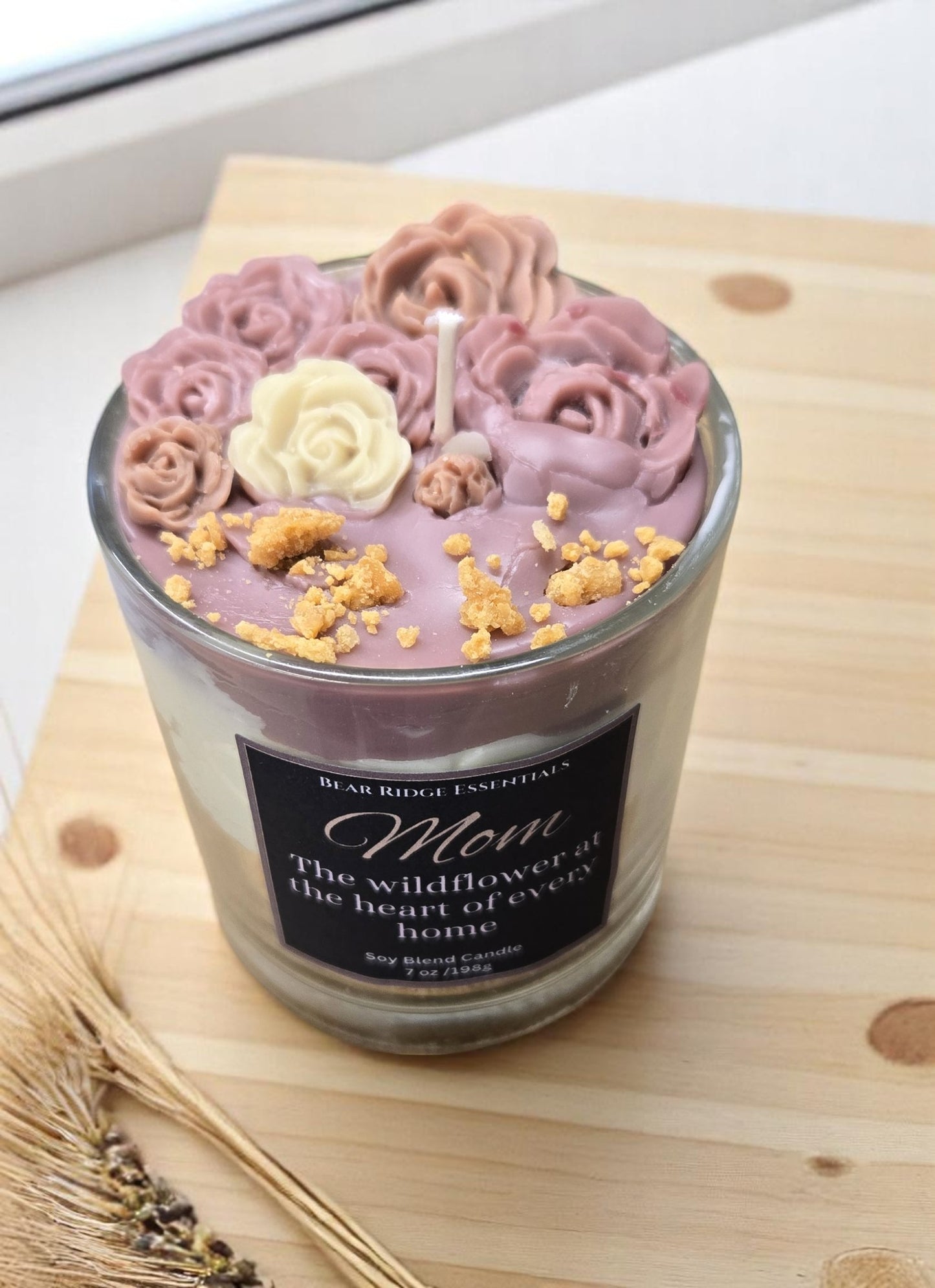 Mom- Wildflower Creme Cake- Soy Blend Candles- Limited Edition