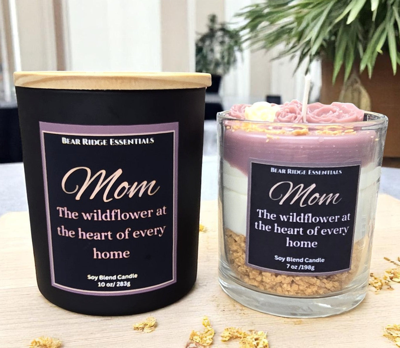 Mom- Wildflower Creme Cake- Soy Blend Candles- Limited Edition