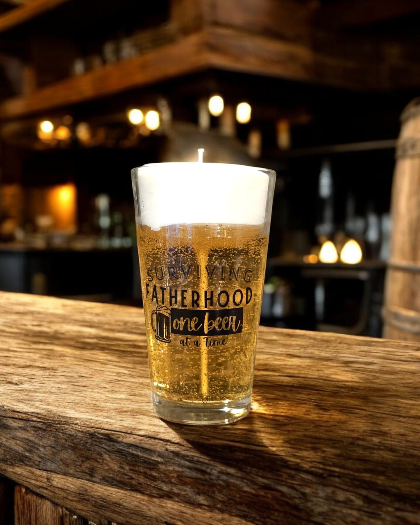 Surviving Fatherhood- Signature Deluxe Gel Beer Candle