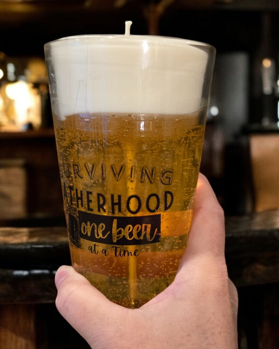 Surviving Fatherhood- Signature Deluxe Gel Beer Candle