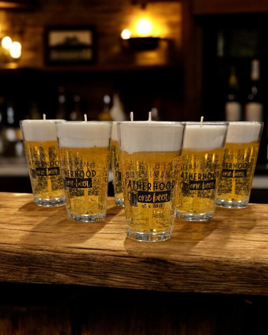 Surviving Fatherhood- Signature Deluxe Gel Beer Candle