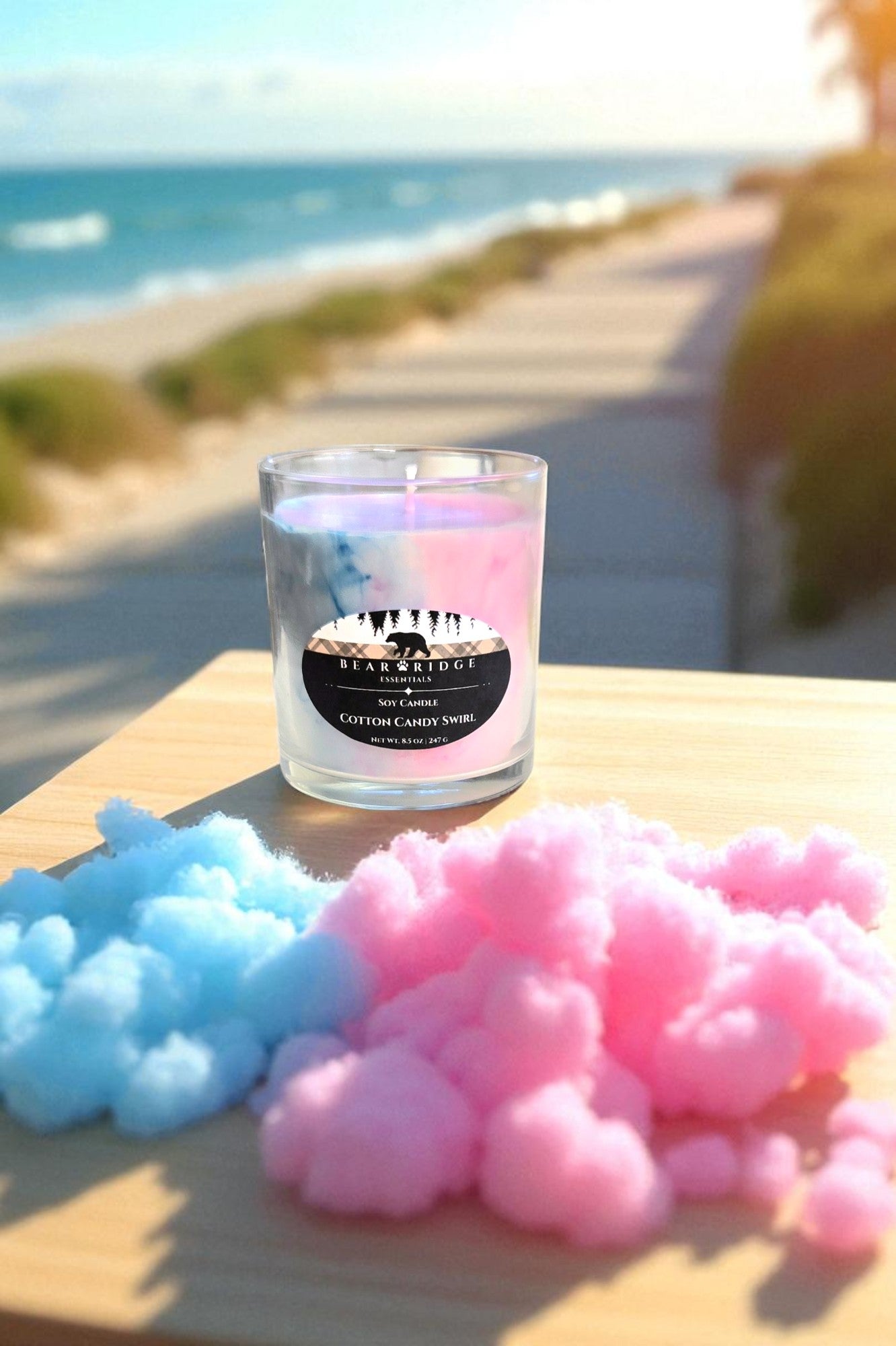 Cotton Candy Swirl- Signature Deluxe Candle