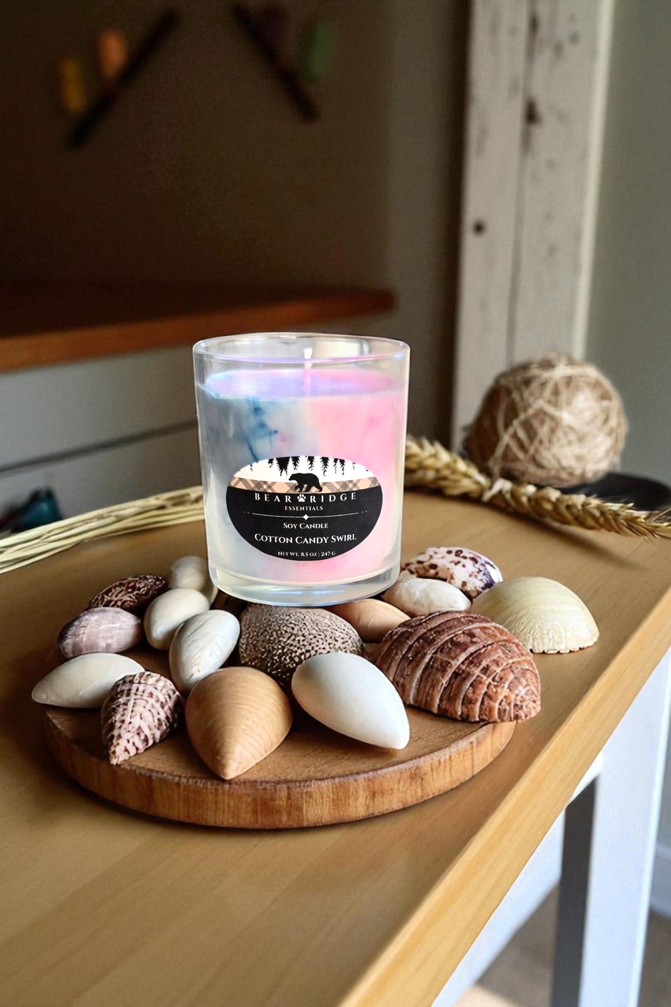 Cotton Candy Swirl- Signature Deluxe Candle