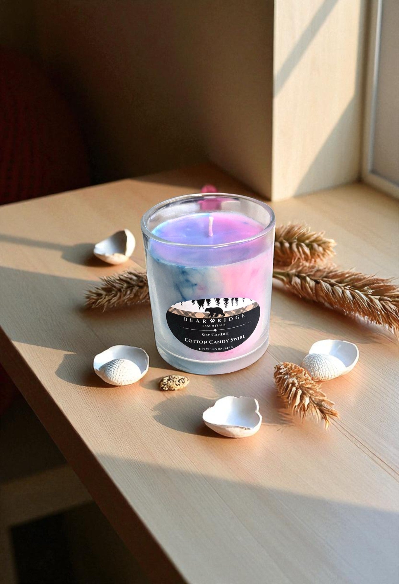 Cotton Candy Swirl- Signature Deluxe Candle