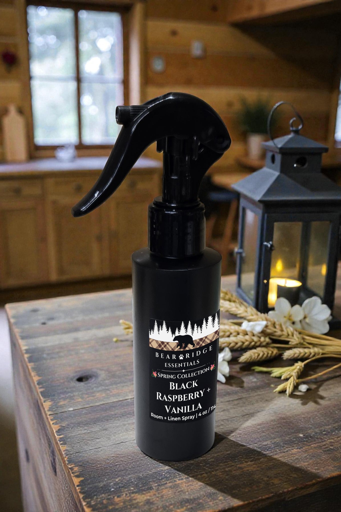Black Raspberry + Vanilla Room + Linen Spray-4 FL OZ