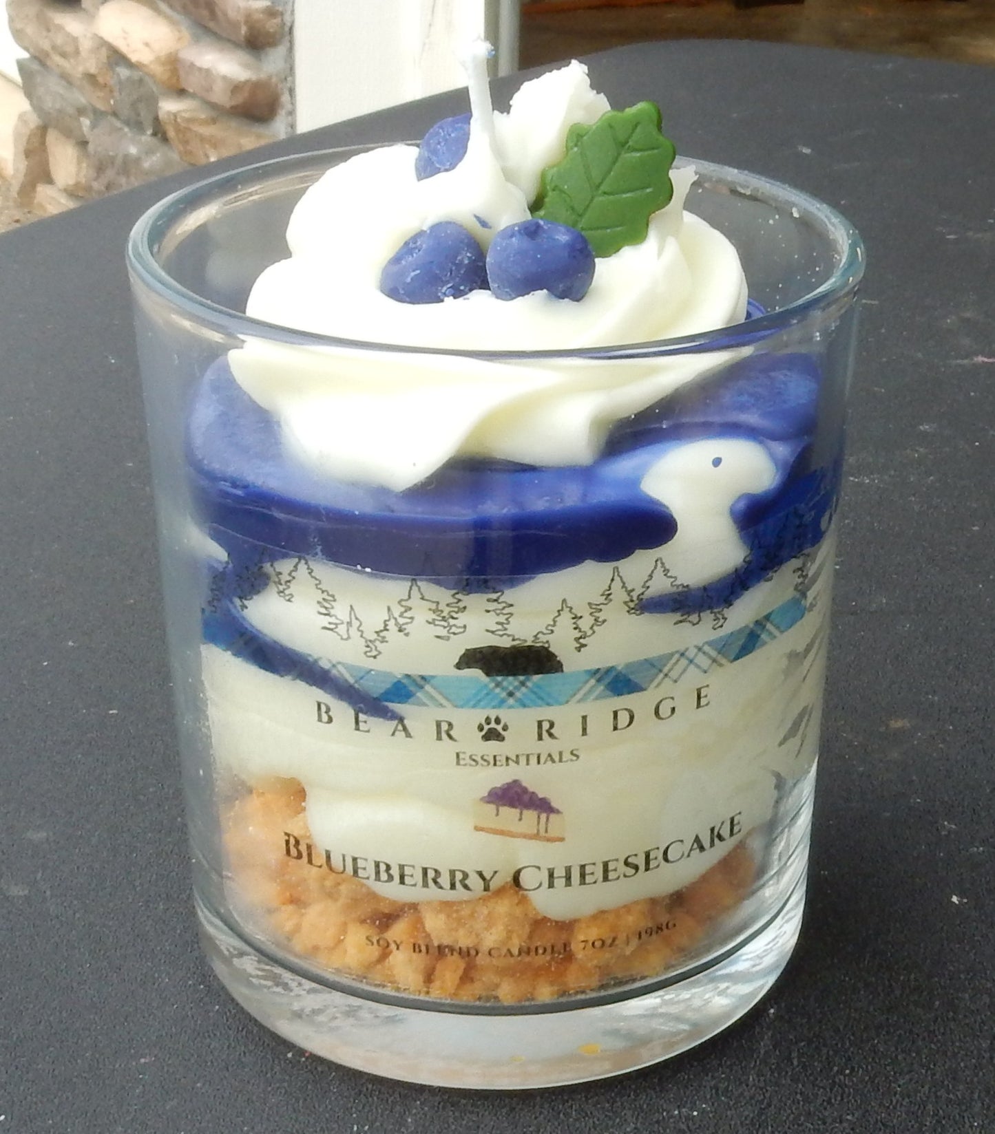 Blueberry Cheesecake Deluxe Dessert Candle