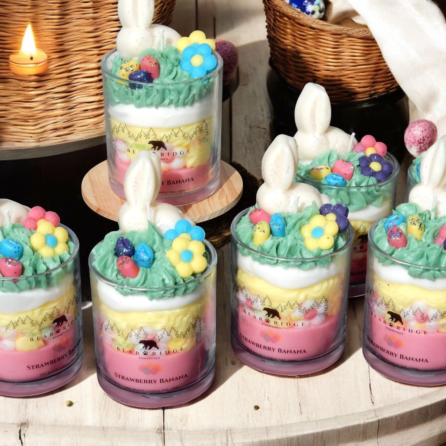 Strawberry Banana Easter Deluxe Candle