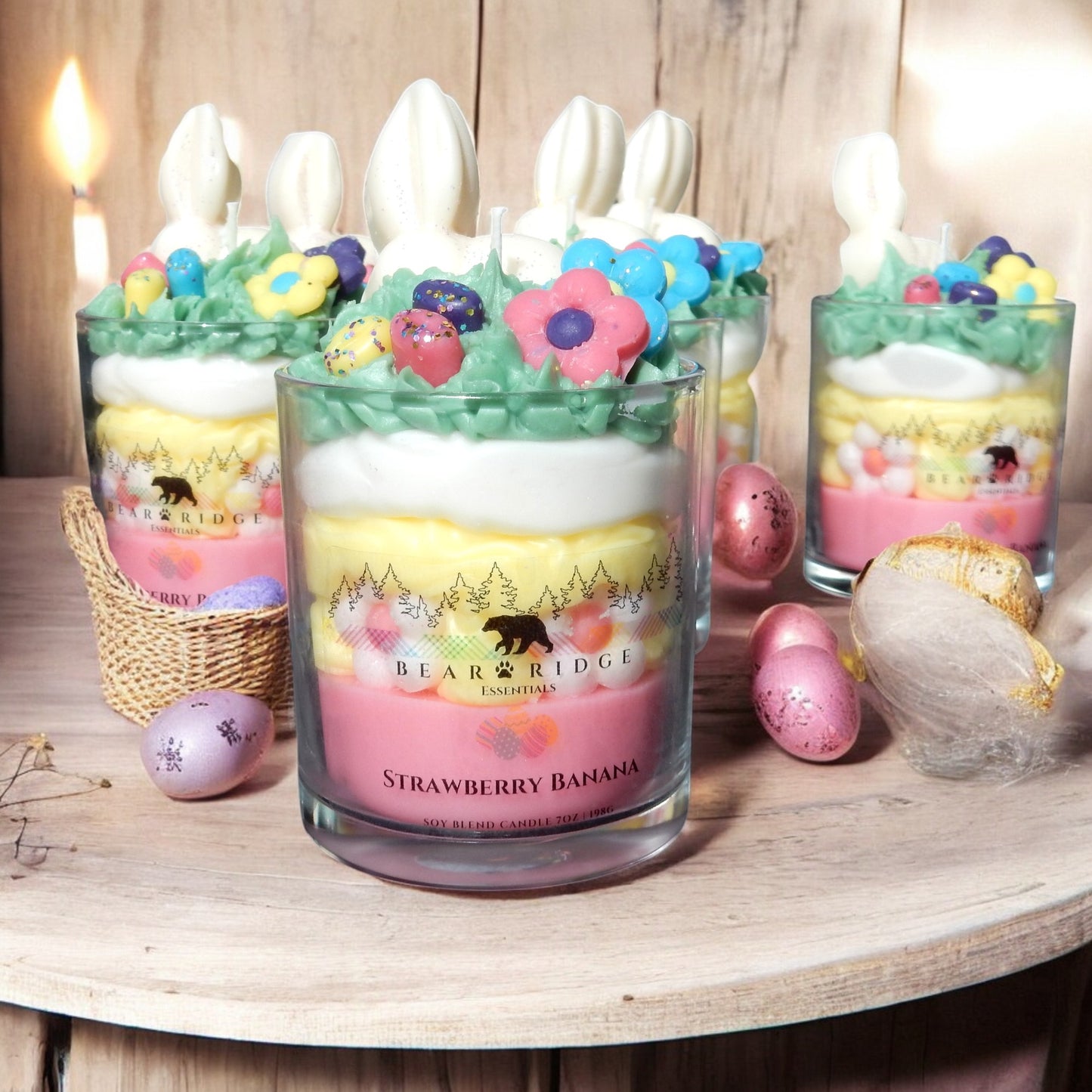Strawberry Banana Easter Deluxe Candle
