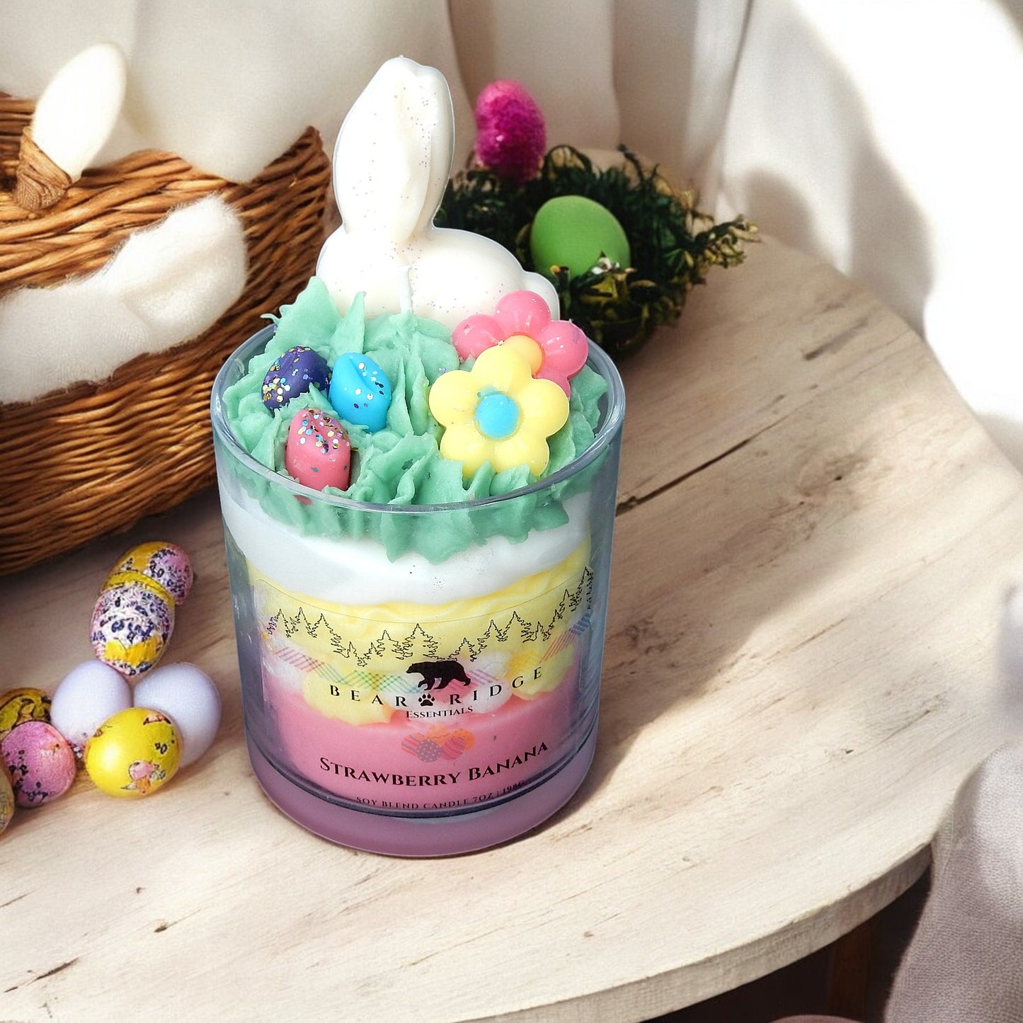 Strawberry Banana Easter Deluxe Candle