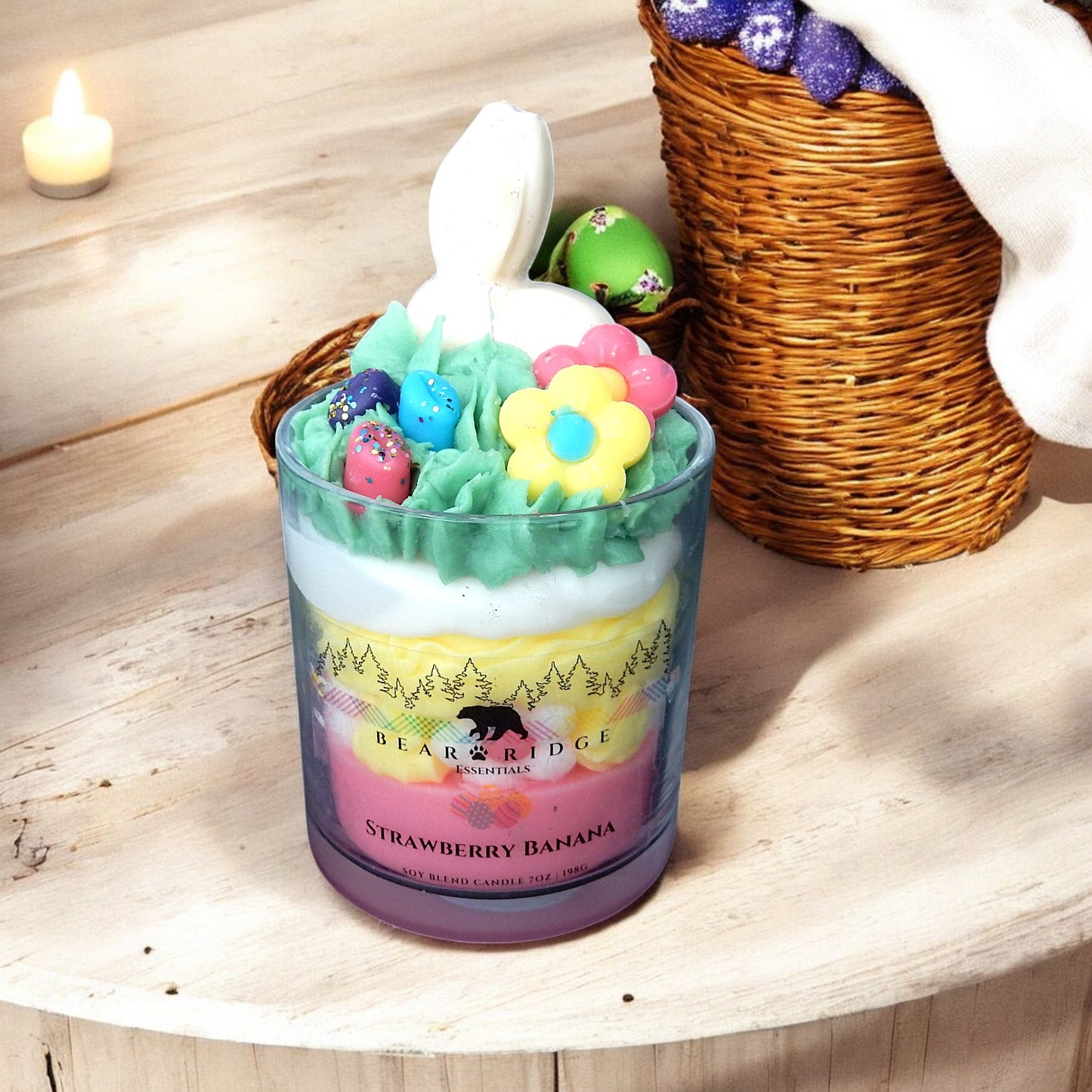 Strawberry Banana Easter Deluxe Candle