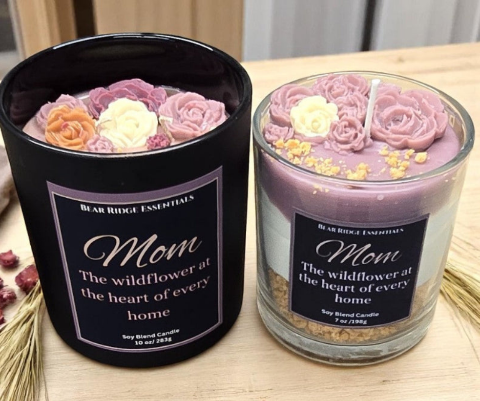 Mom- Wildflower Creme Cake- Soy Blend Candles- Limited Edition