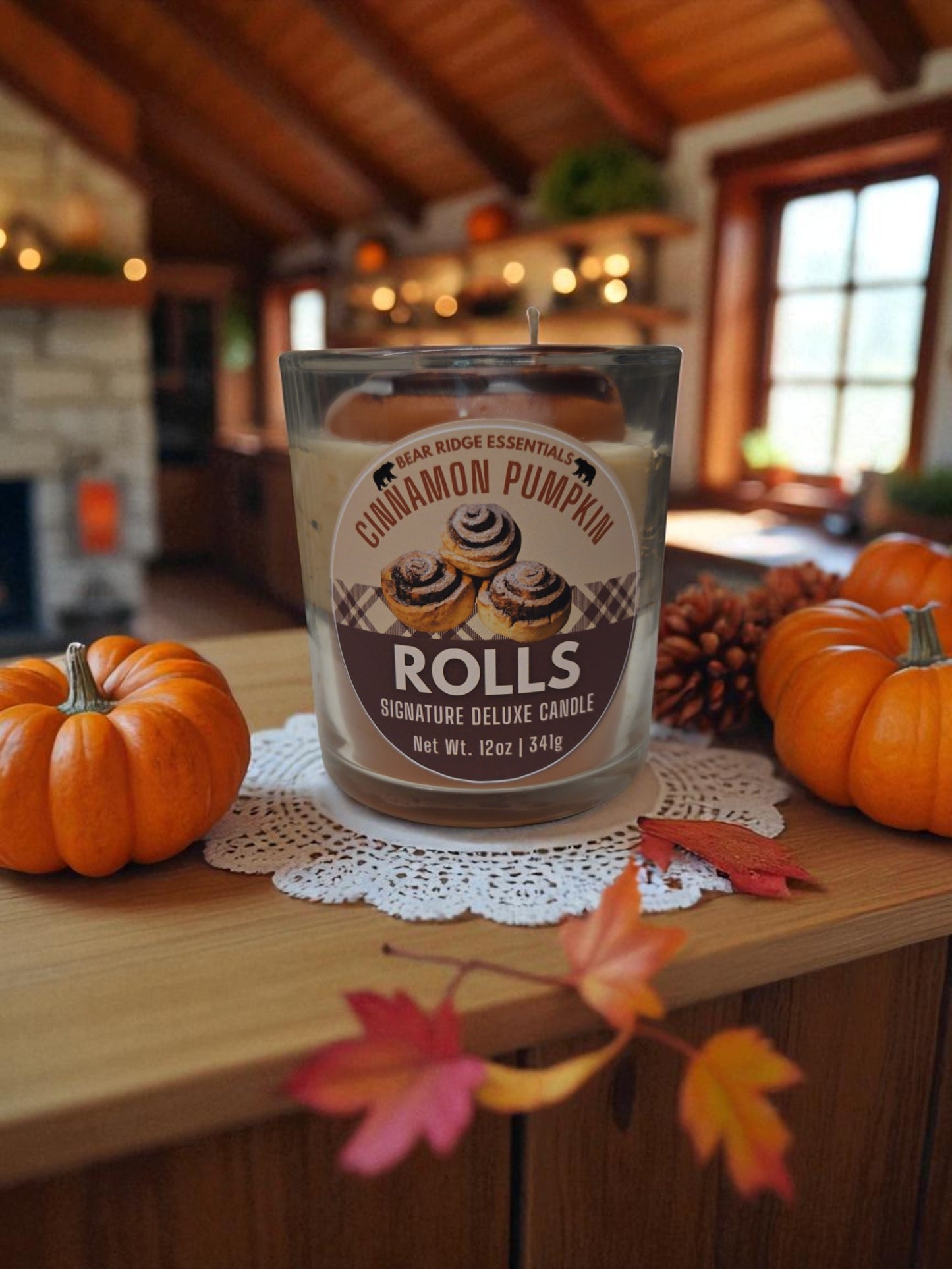 Cinnamon Pumpkin Roll Deluxe Candle 10 oz