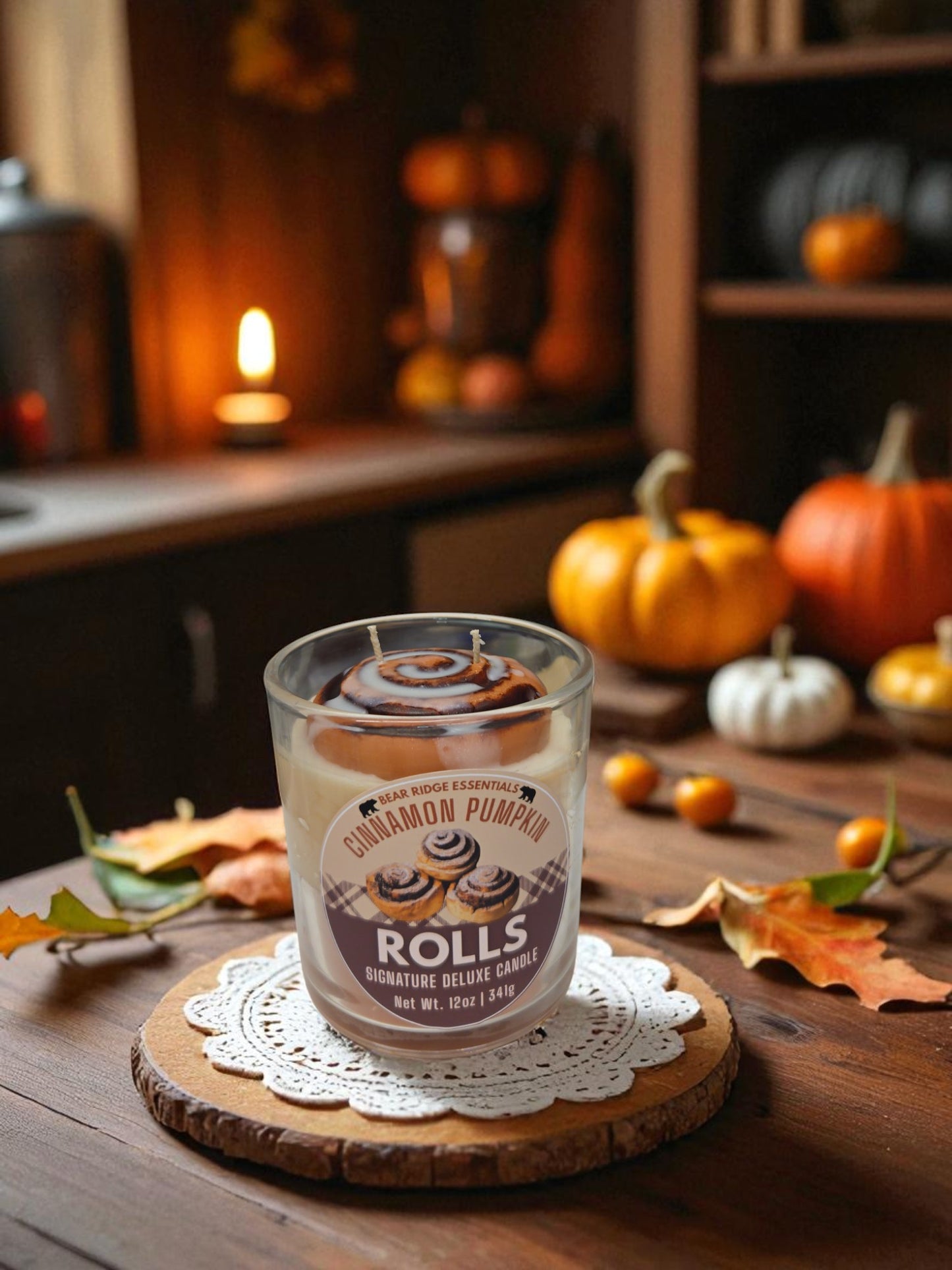 Cinnamon Pumpkin Roll Deluxe Candle 10 oz