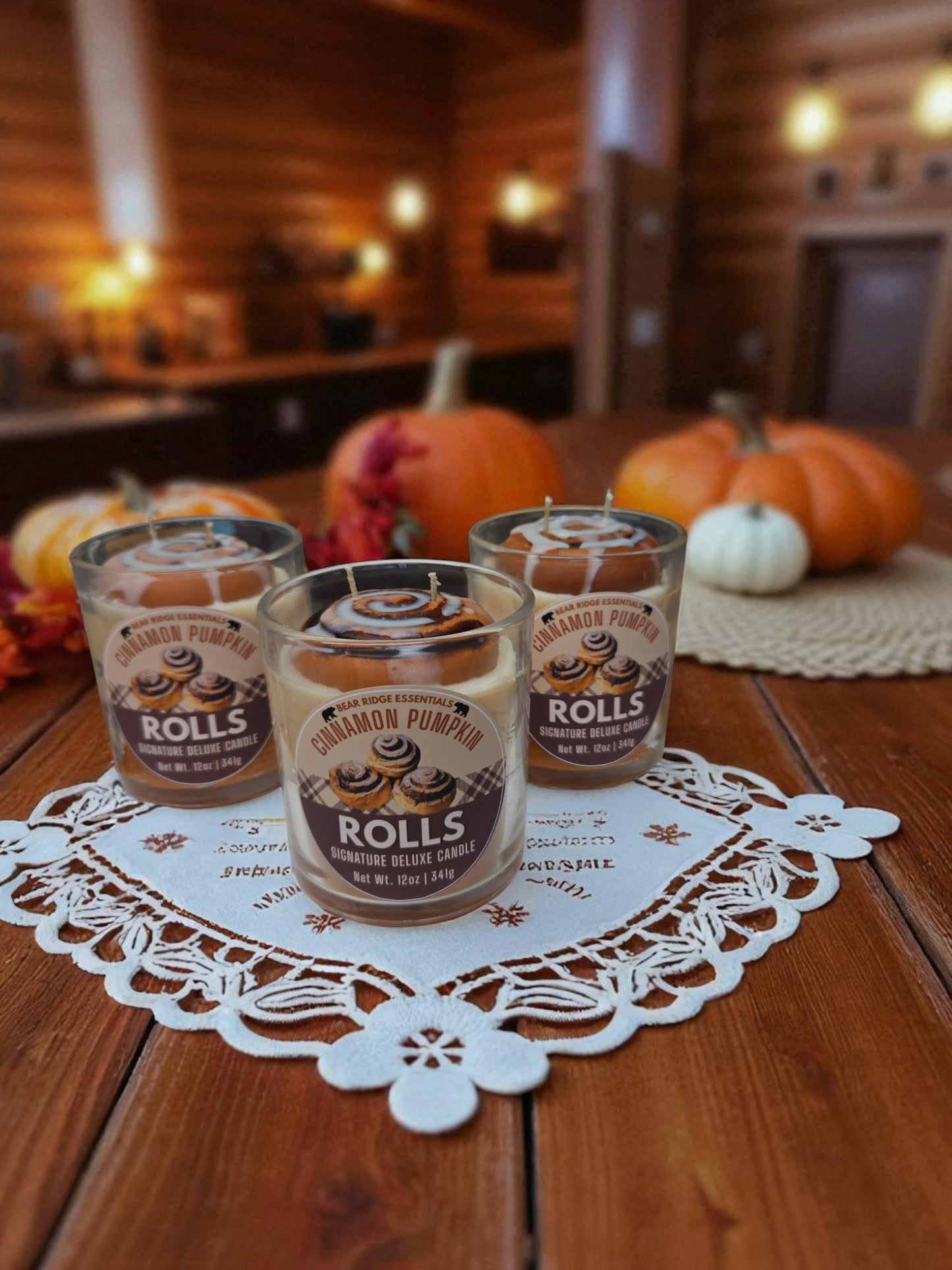 Cinnamon Pumpkin Roll Deluxe Candle 10 oz