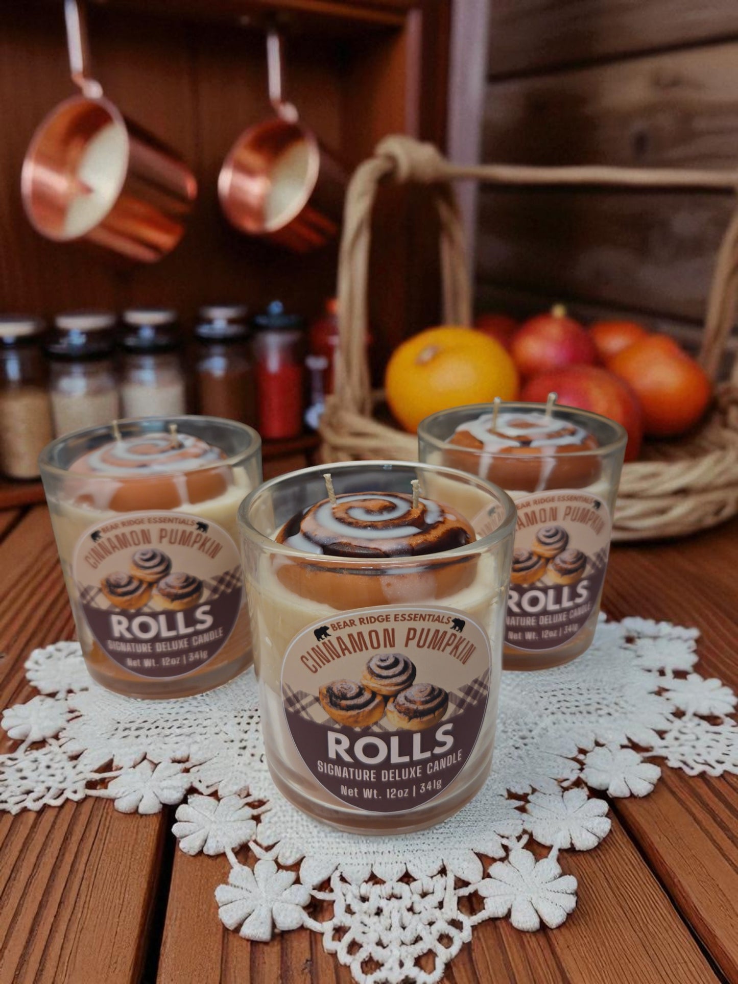 Cinnamon Pumpkin Roll Deluxe Candle 10 oz