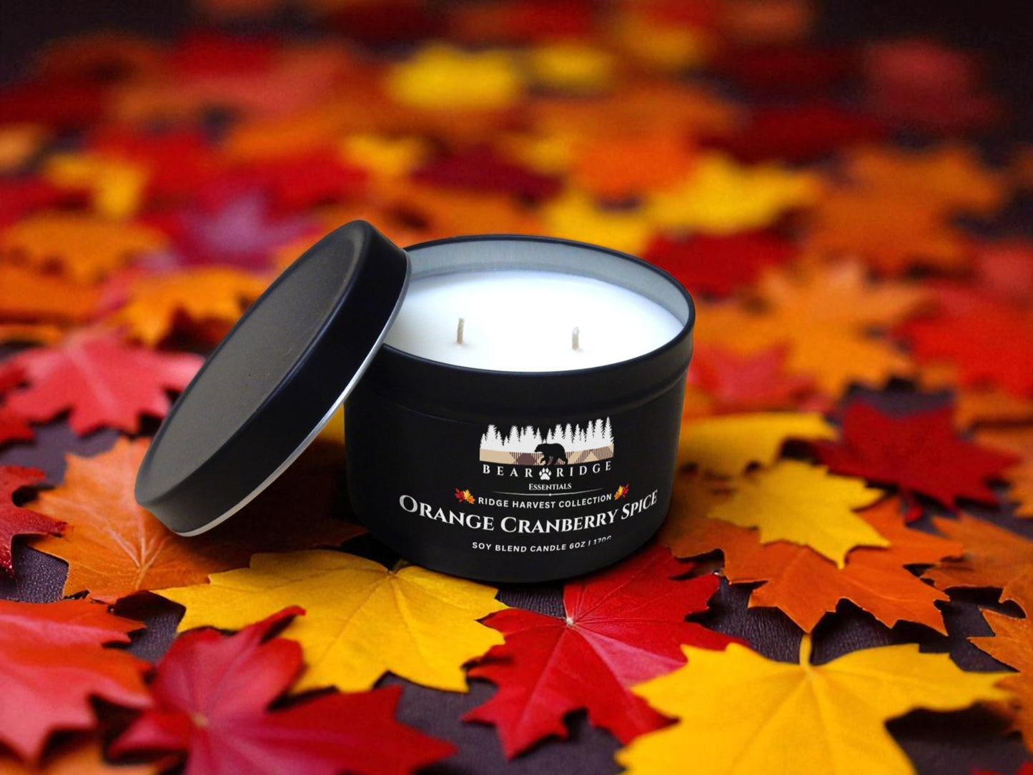 Orange Cranberry Spice 6 oz Soy Candle