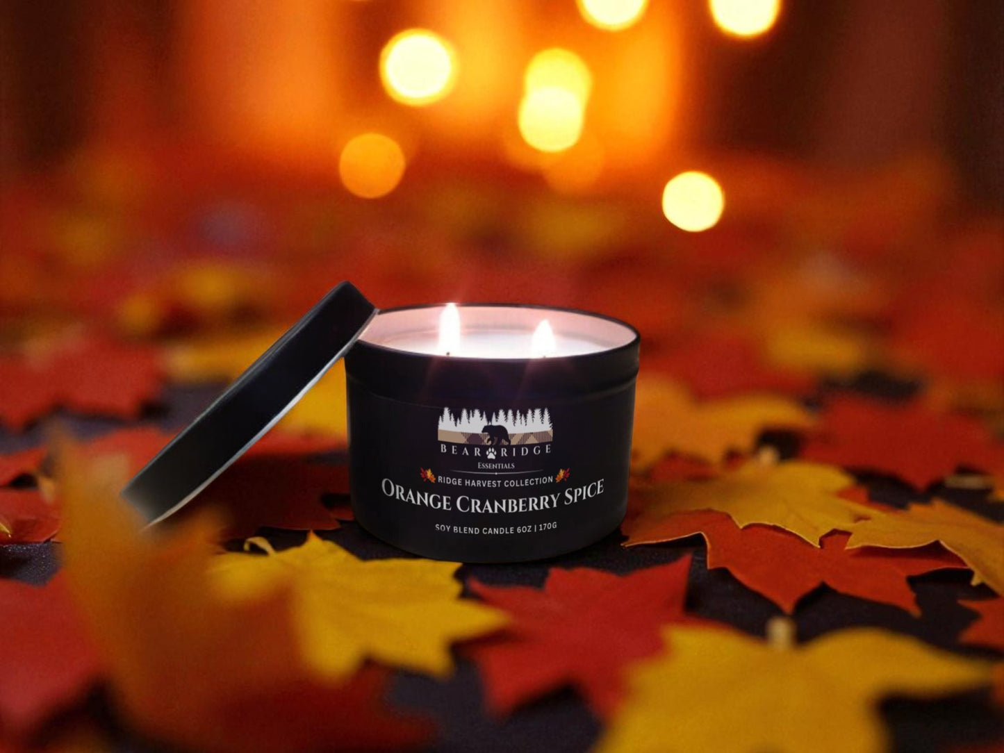 Orange Cranberry Spice 6 oz Soy Candle