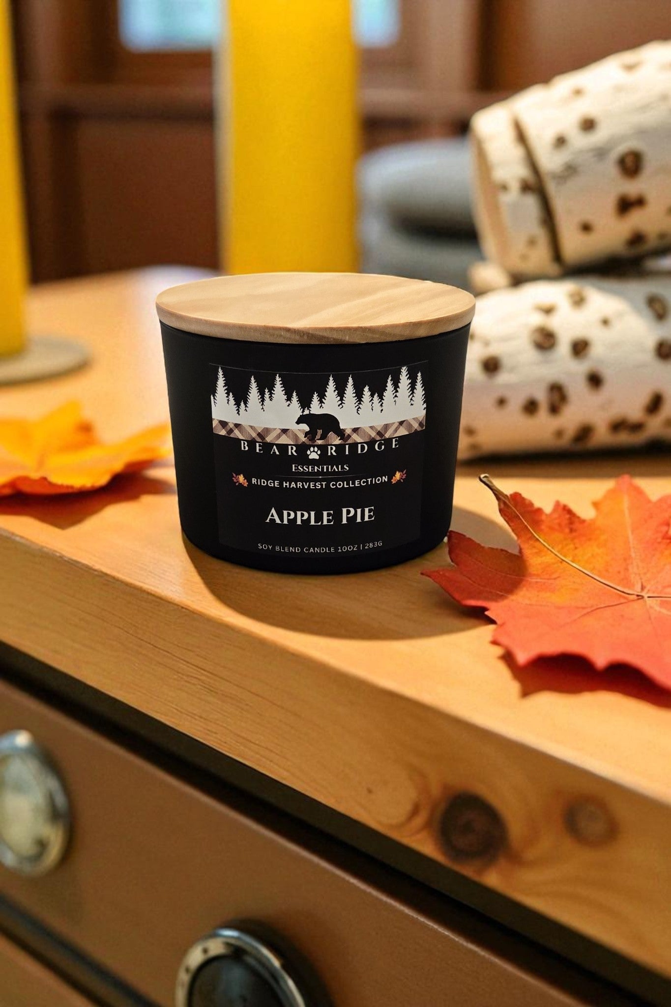 Apple Pie 10 oz 3 wick Soy Candle