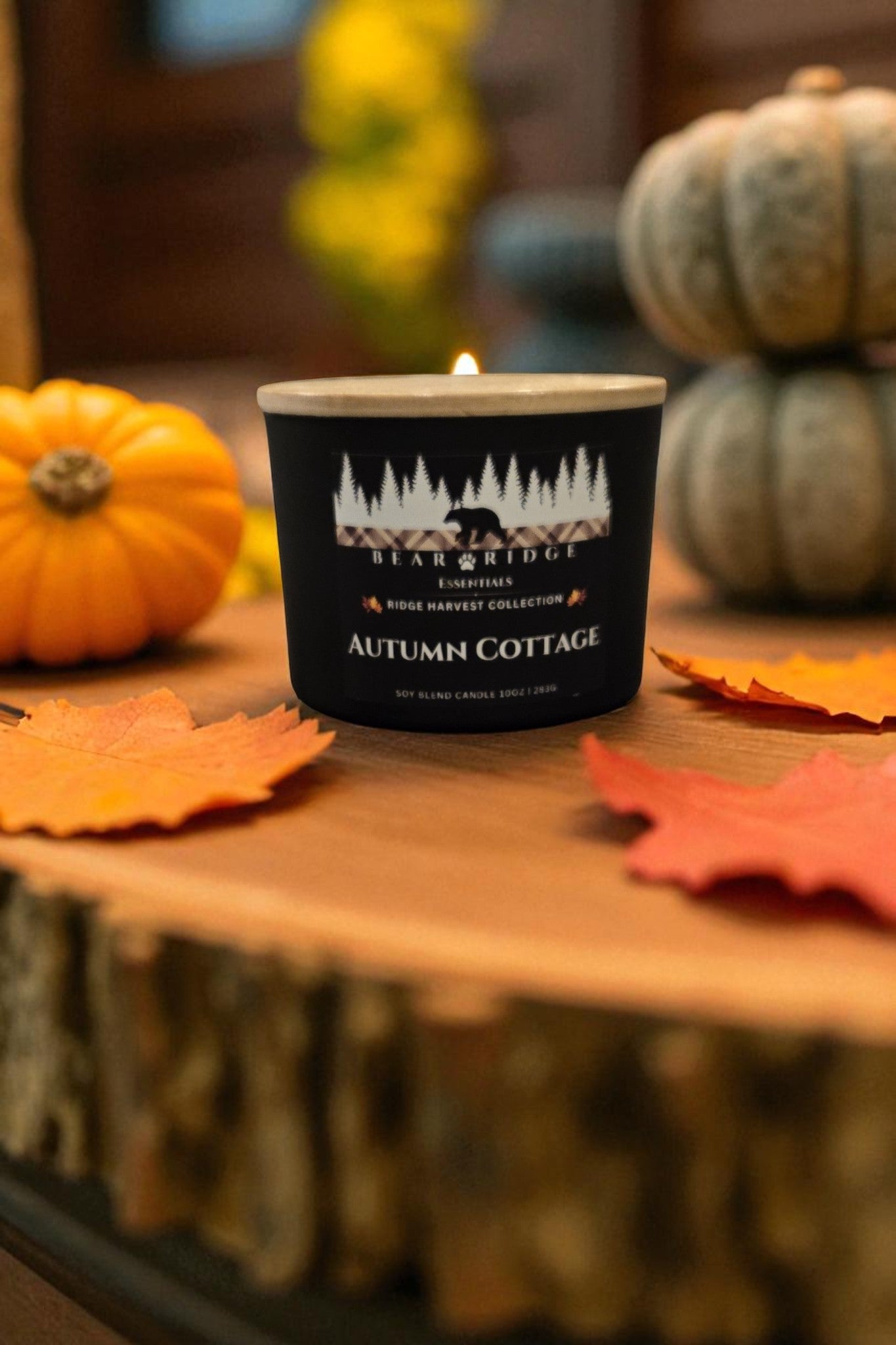Autumn Cottage 10 oz 3 Wick Soy Candle