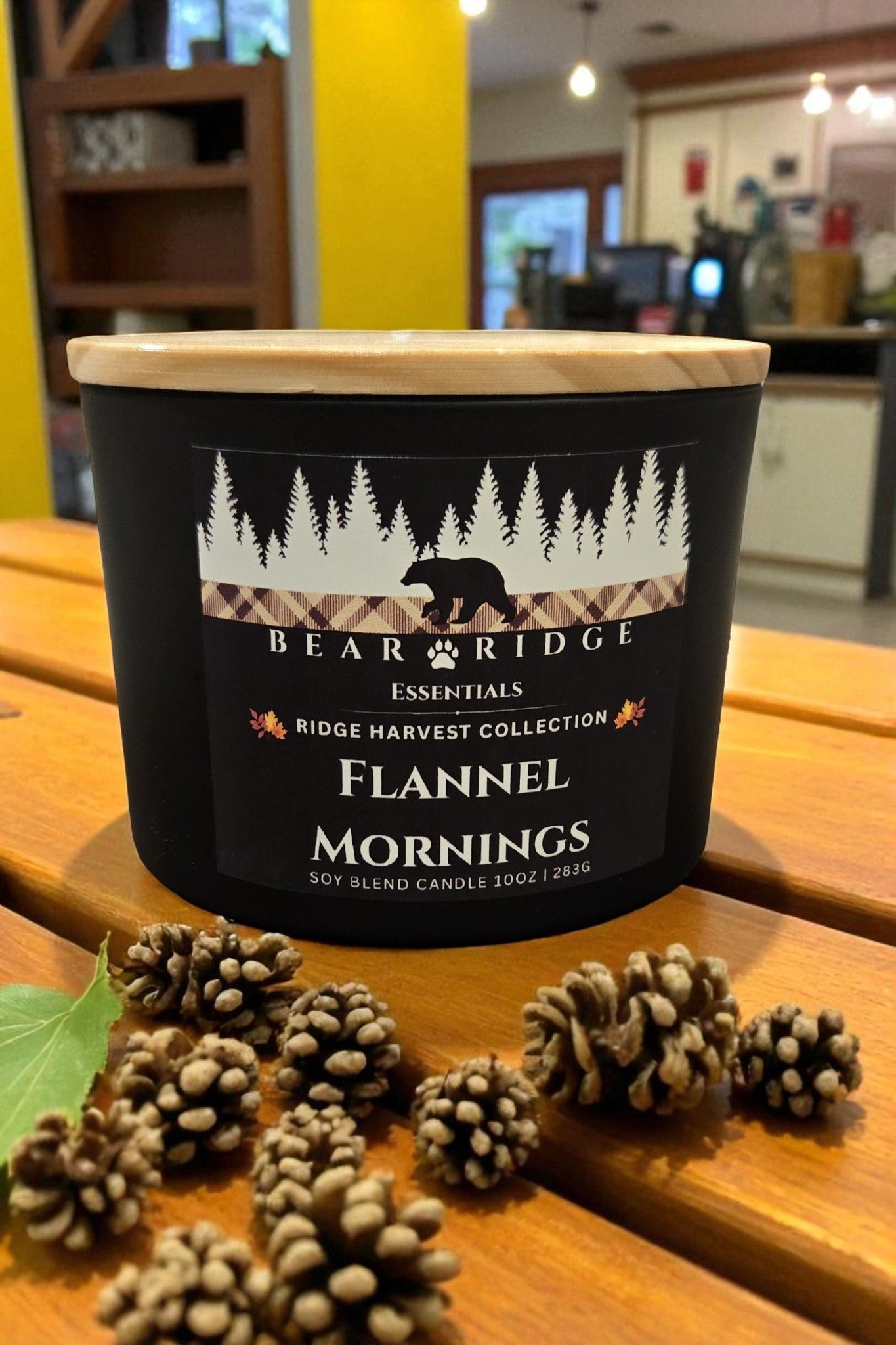 Flannel Mornings 10 oz 3 Wick Soy Candle