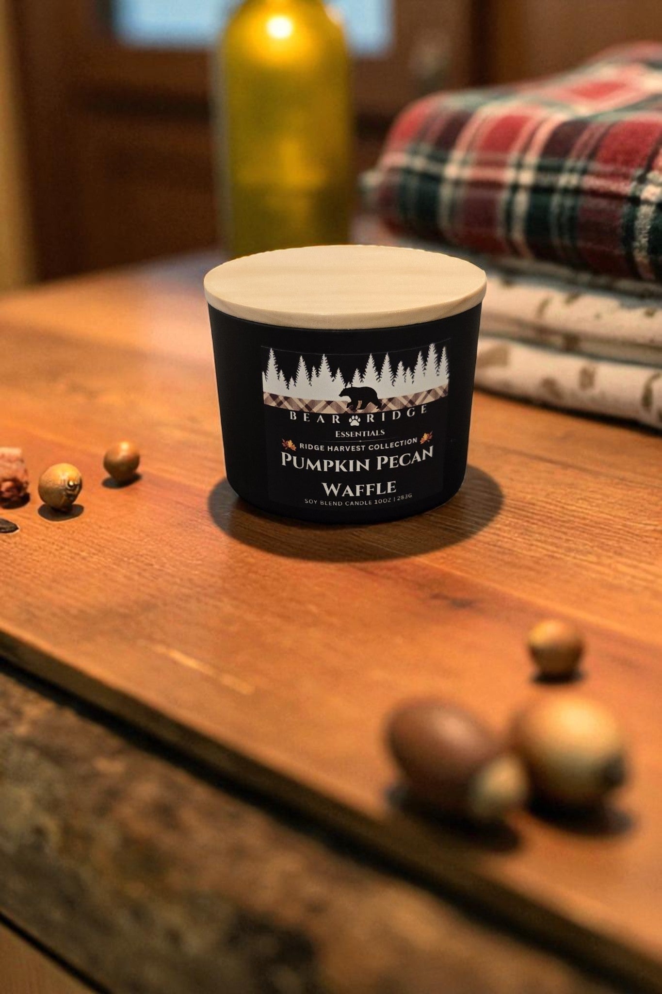 Pumpkin Pecan Waffles 10 oz 3 Wick Soy Candle