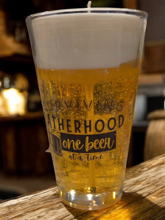 Surviving Fatherhood- Signature Deluxe Gel Beer Candle