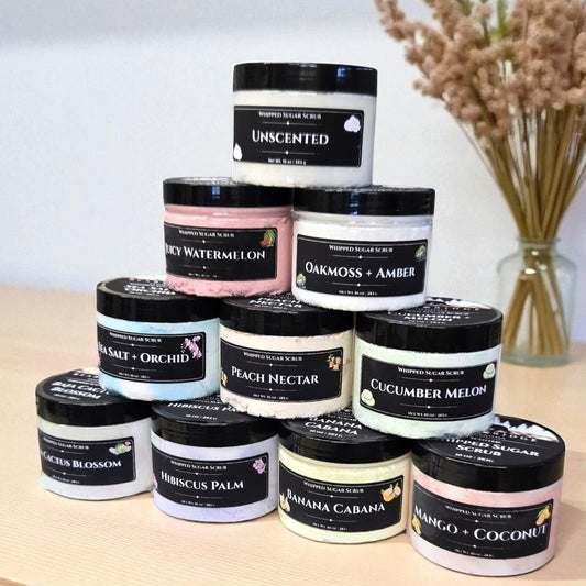 Whipped Sugar Scrubs