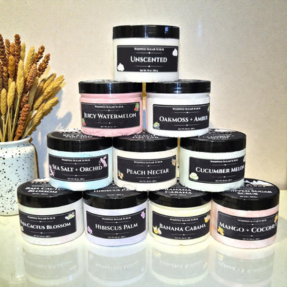 Whipped Sugar Scrubs
