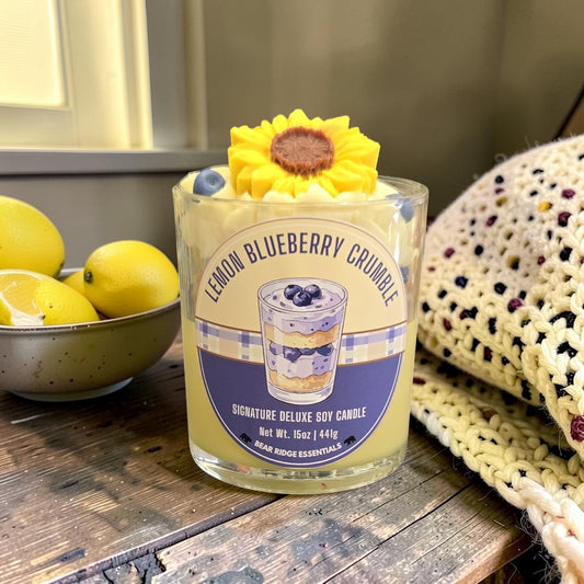 Lemon Blueberry Crumble - Signature Deluxe Candle