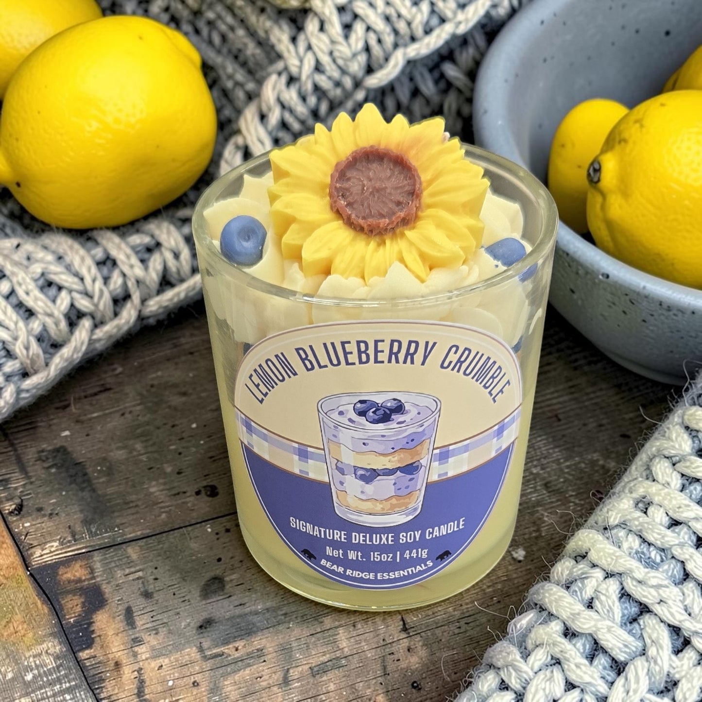 Lemon Blueberry Crumble - Signature Deluxe Candle