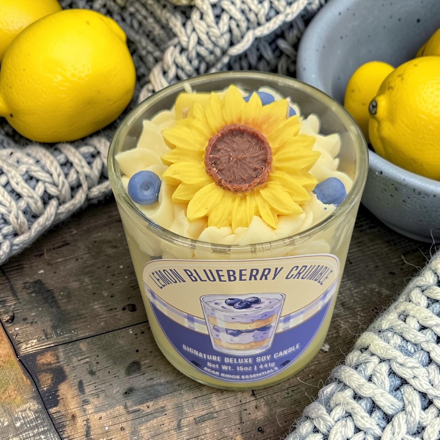 Lemon Blueberry Crumble - Signature Deluxe Candle