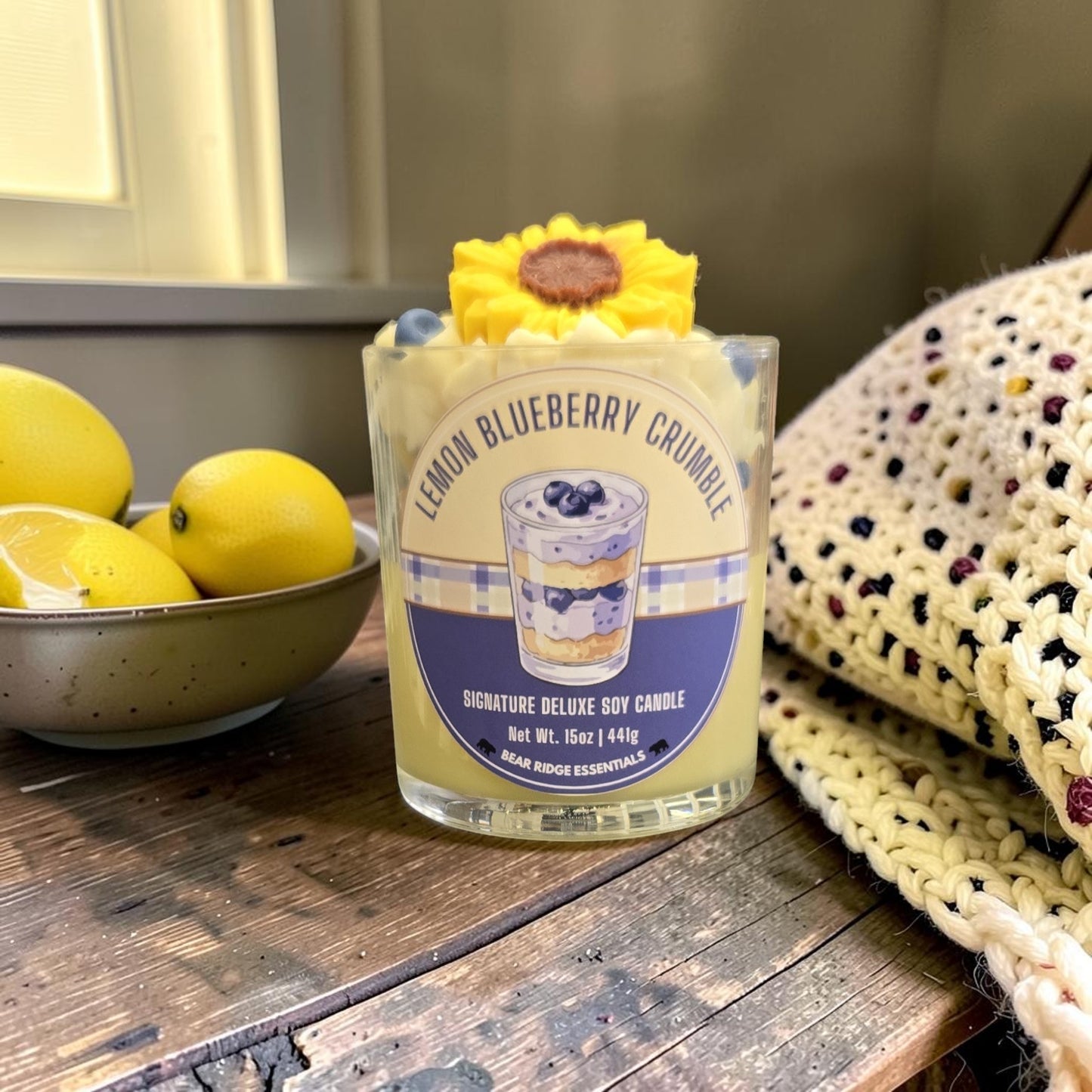Lemon Blueberry Crumble - Signature Deluxe Candle
