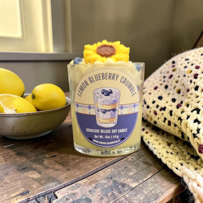 Lemon Blueberry Crumble - Signature Deluxe Candle