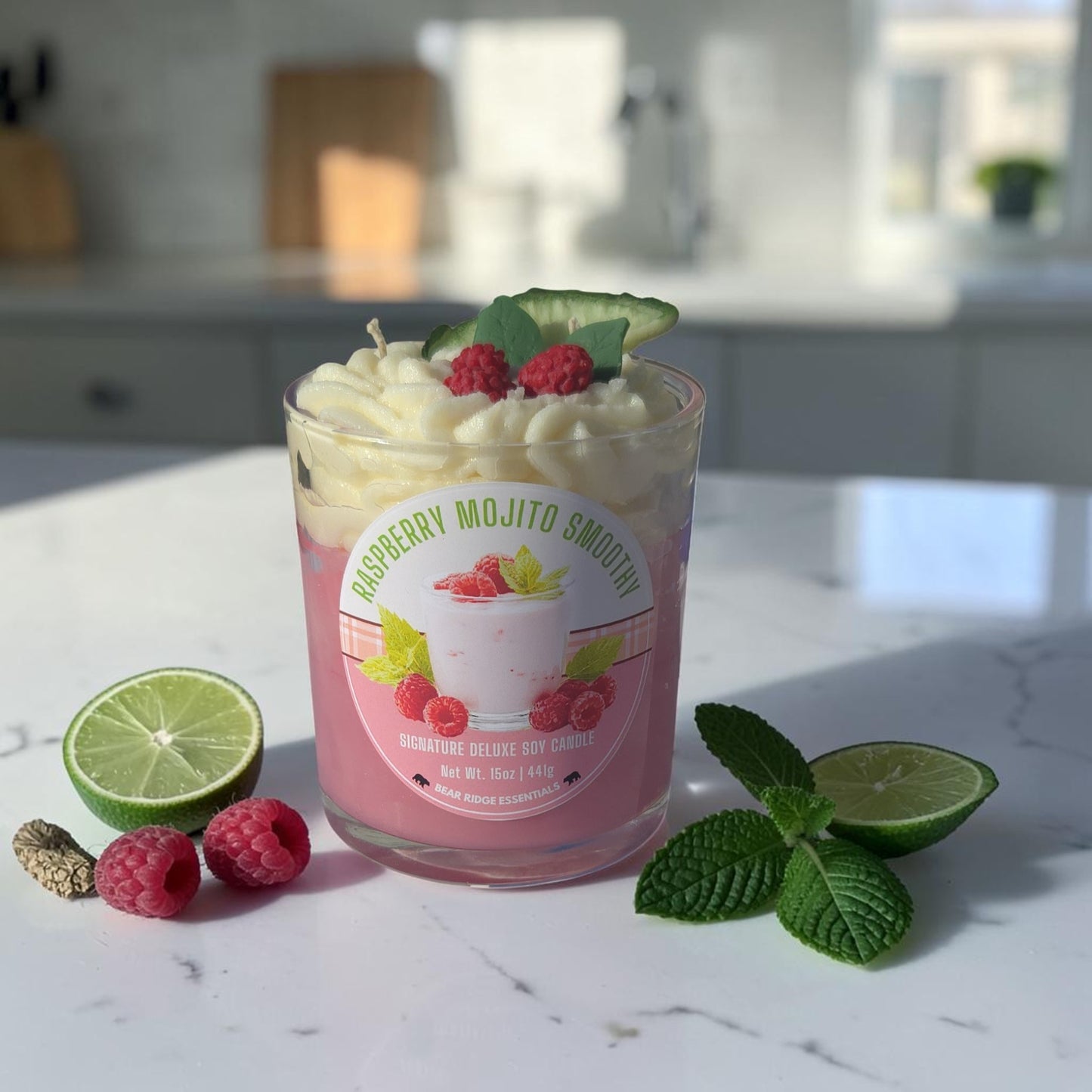 Raspberry Mojito Smoothy - Signature Deluxe Candle