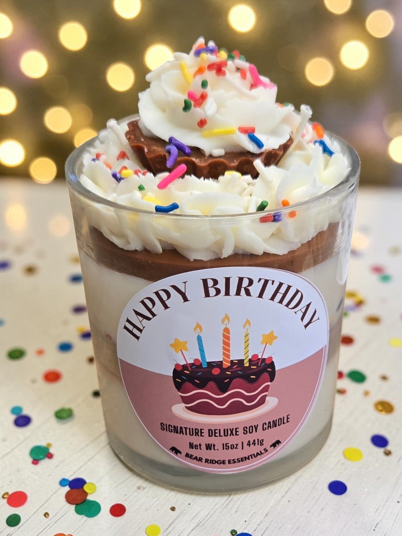 Happy Birthday - Signature Deluxe Candle