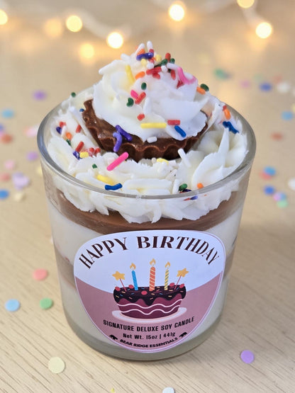 Happy Birthday - Signature Deluxe Candle