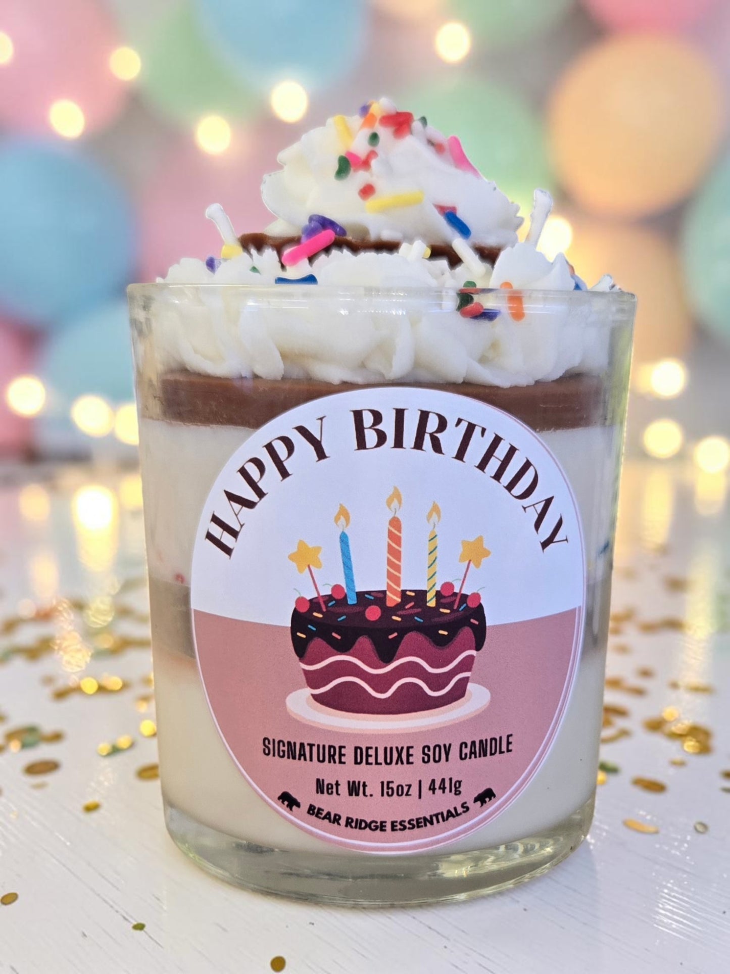 Happy Birthday - Signature Deluxe Candle