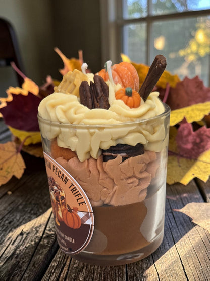 Gingered Pumpkin Pecan Trifle- Soy Candle 15oz