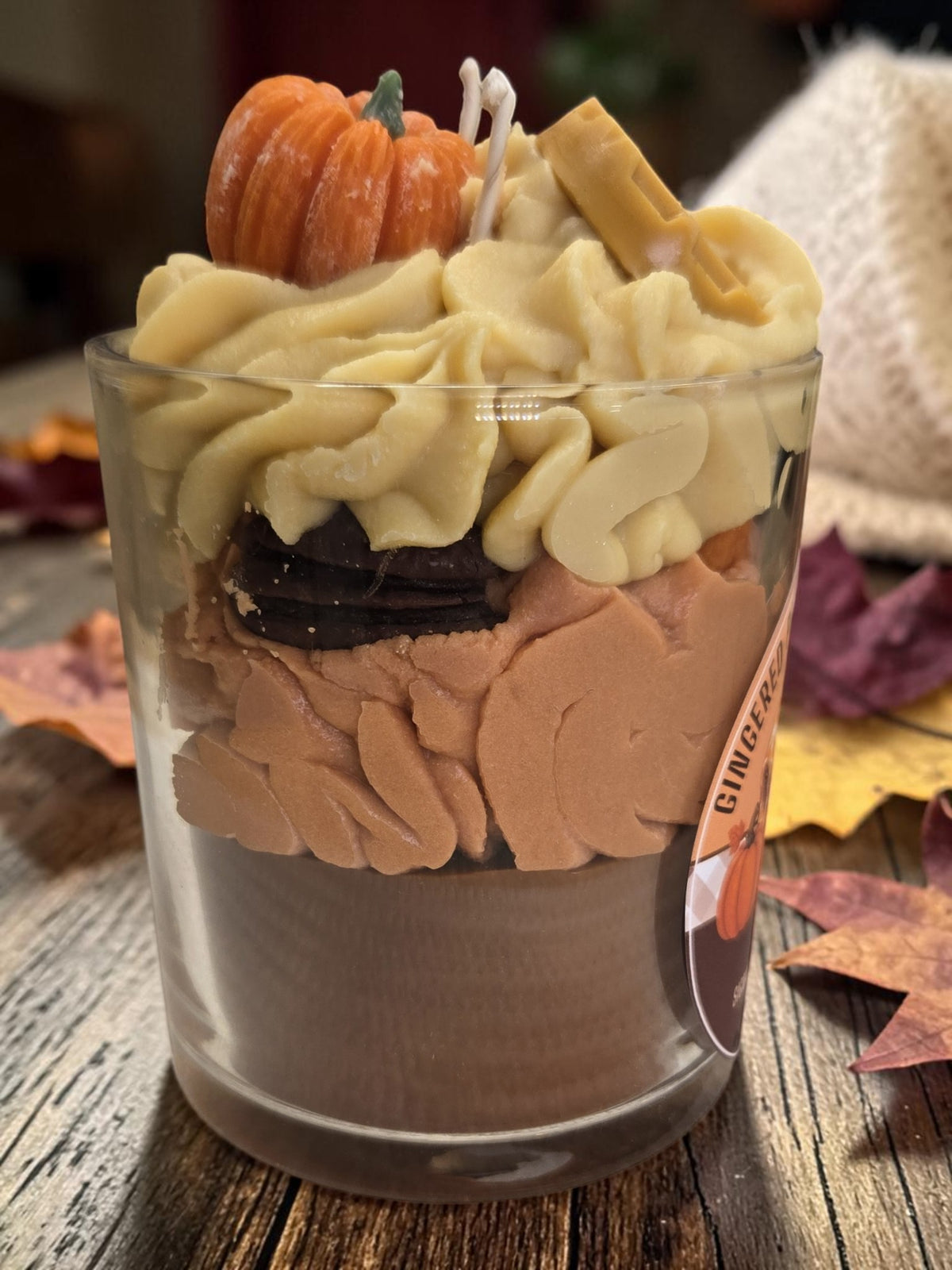Gingered Pumpkin Pecan Trifle- Soy Candle 15oz