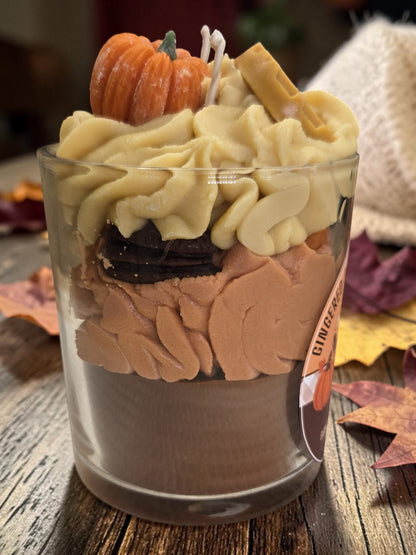 Gingered Pumpkin Pecan Trifle- Soy Candle 15oz