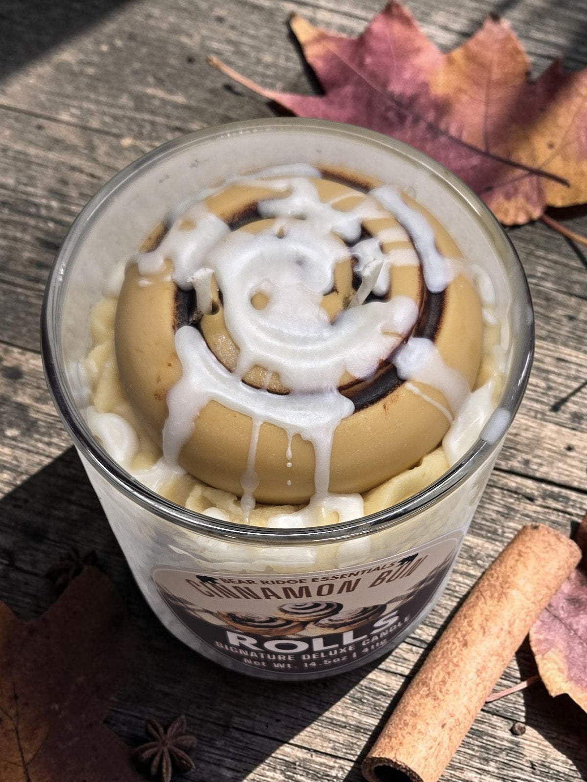 Cinnamon Bun Signature Deluxe Candle - Soy Candle 12.5oz
