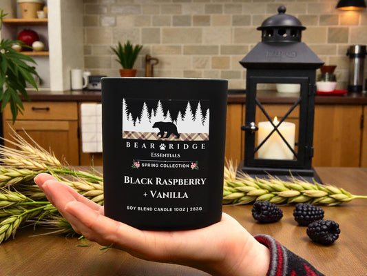 Black Raspberry + Vanilla 10 oz Candle
