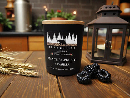 Black Raspberry + Vanilla 10 oz Candle