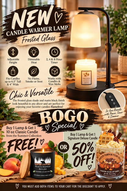 Candle Warmer Lamp - Frosted Glass - Candyl Frost