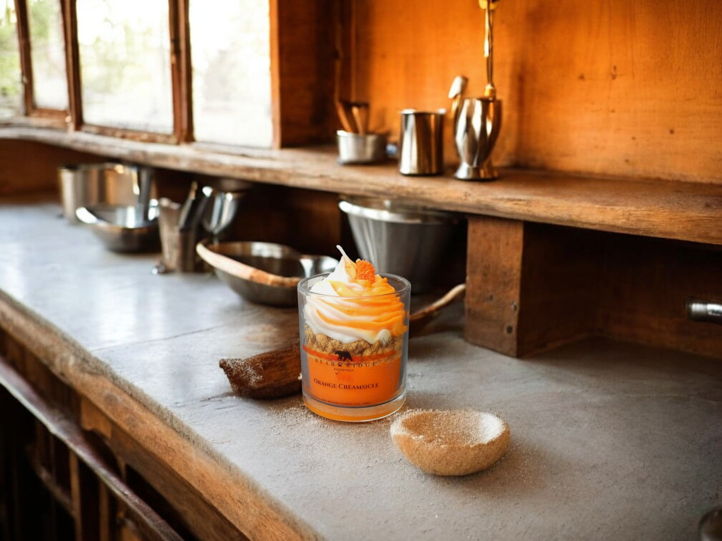 Orange Creamsicle Deluxe Dessert Candle