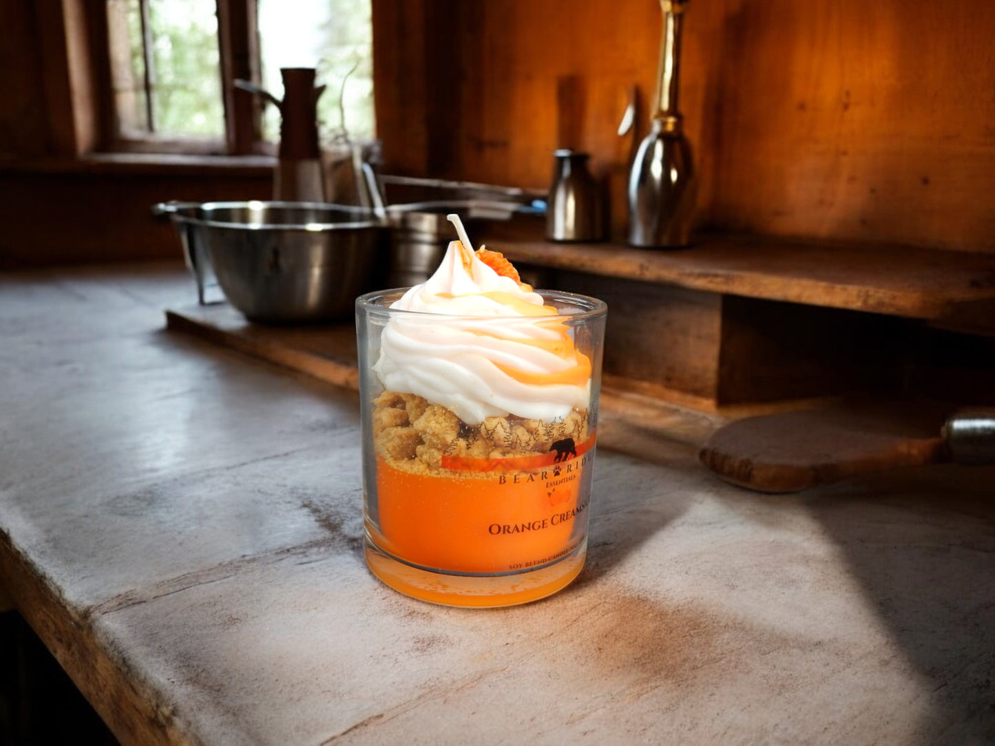Orange Creamsicle Deluxe Dessert Candle