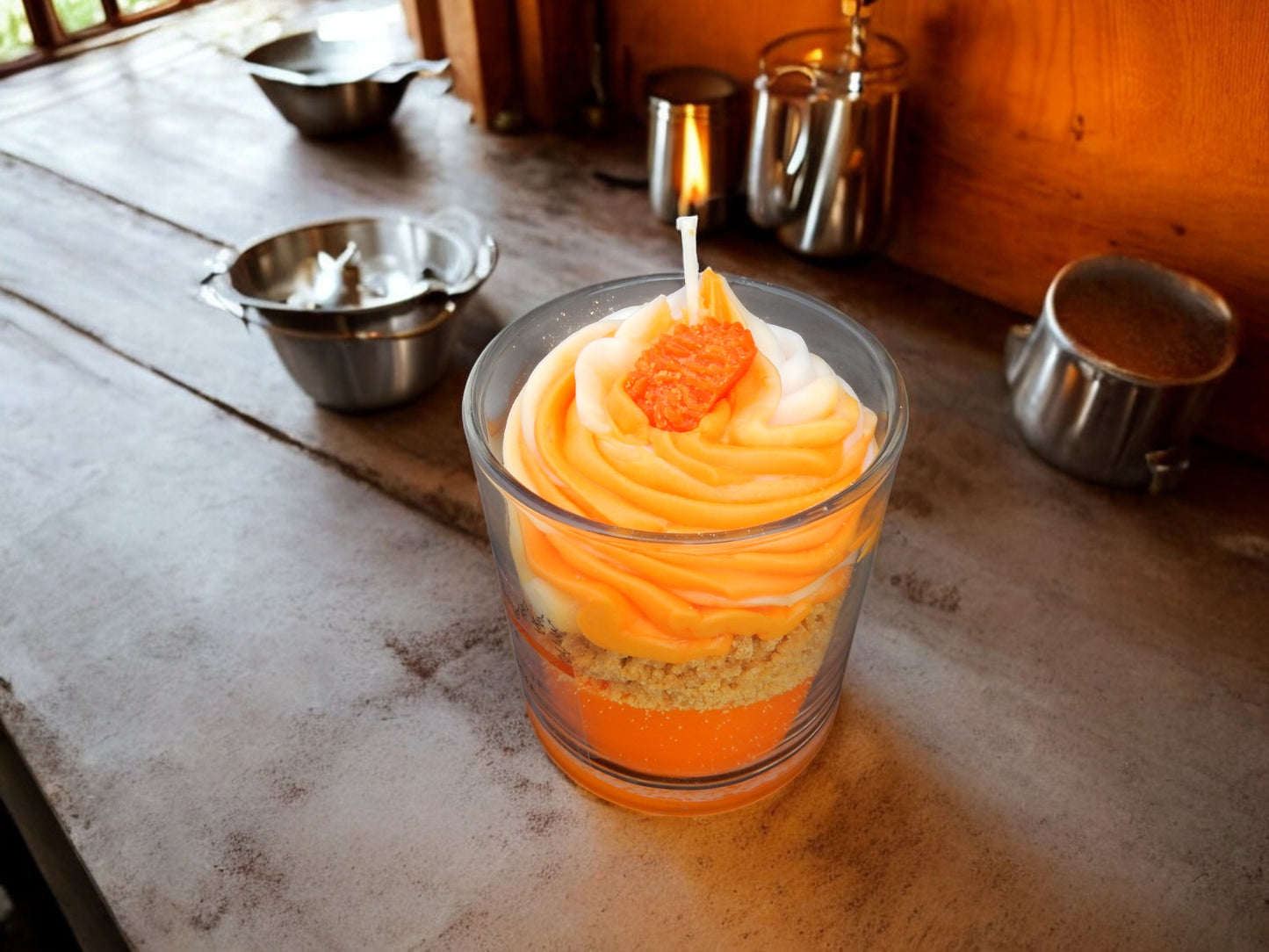 Orange Creamsicle Deluxe Dessert Candle