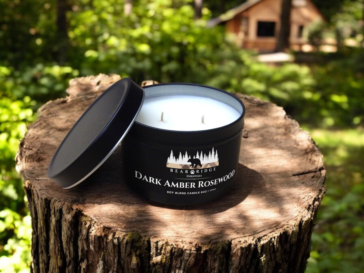 Dark Amber Rosewood 6 oz. Candle